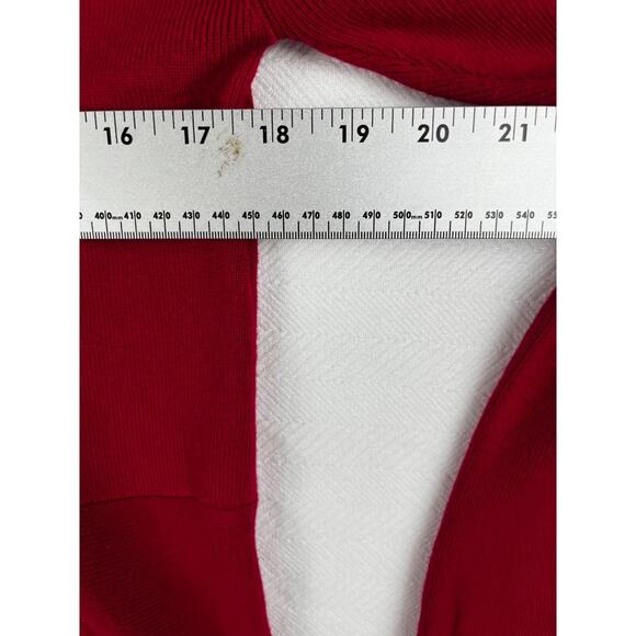 Ivanka Trump Women's Red Knit Sweater Bell Sleeves Crew Neck - Picture 3 of 8
